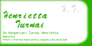 henrietta turnai business card